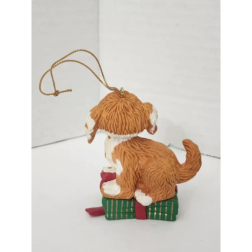 1993 Grolier Barkley Sesame Street Christmas Ornament Jim Henson Boxed